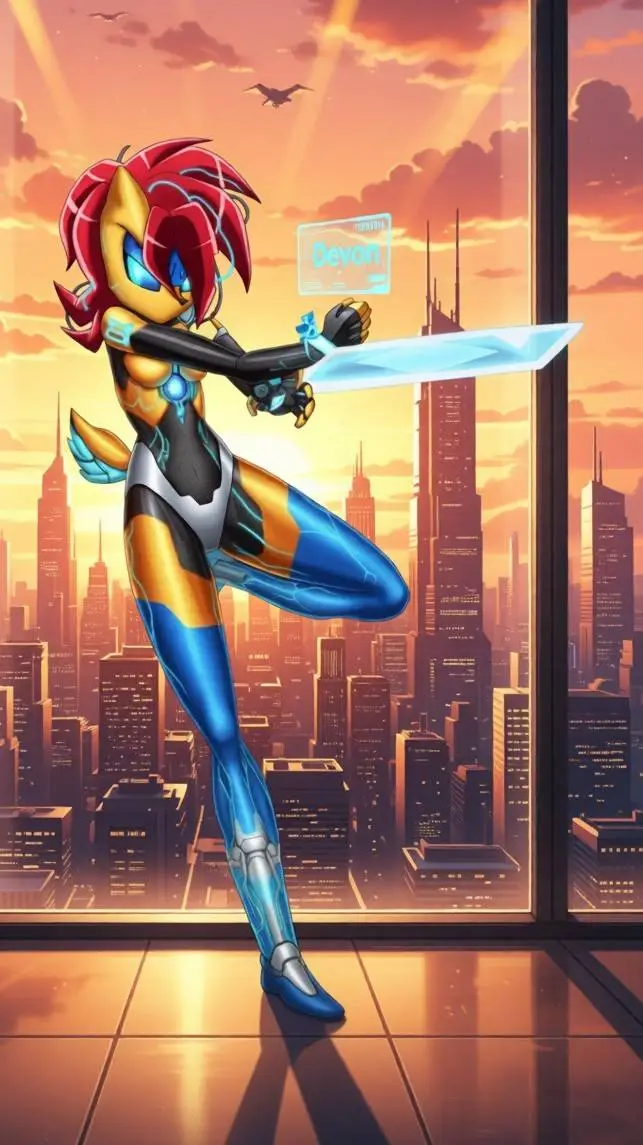 ai character: Neo Robo Sally background