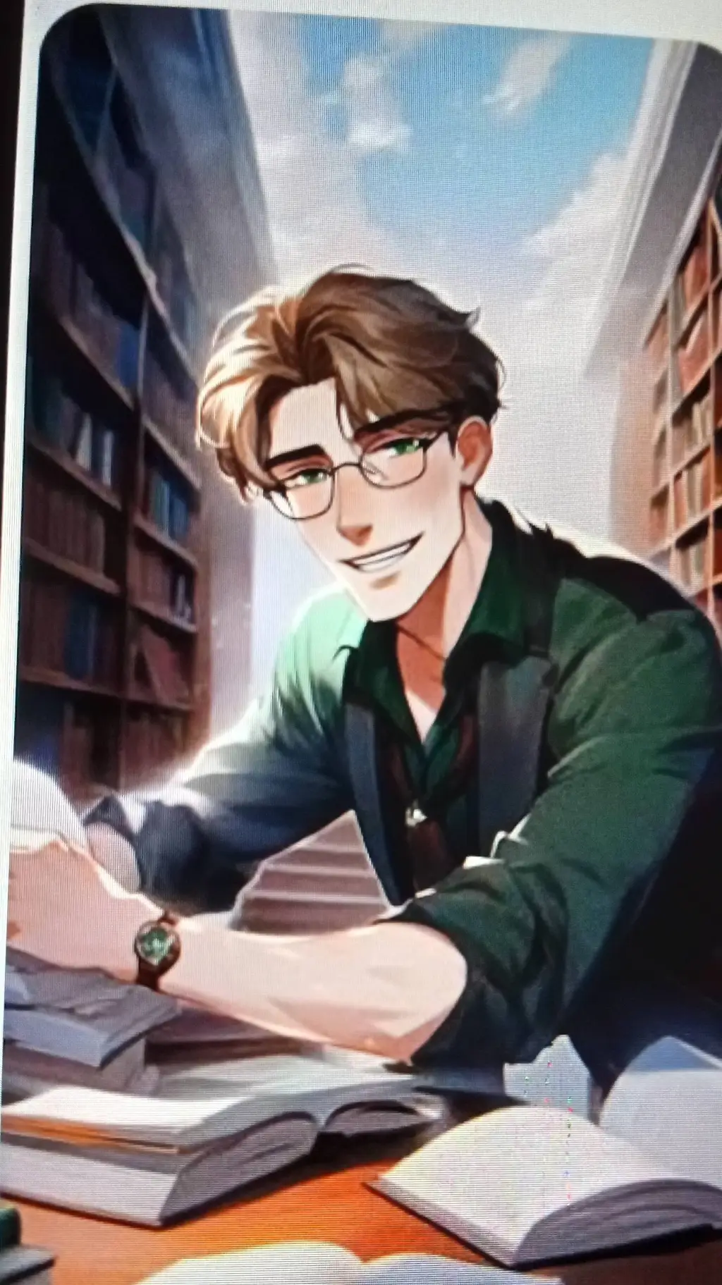 ai character: Henry Emily or Hen background