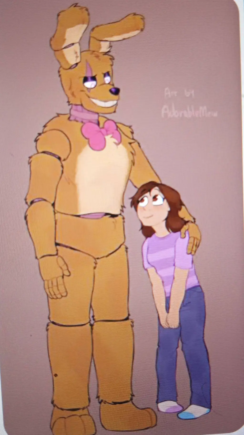 ai character: Springtrap/William background