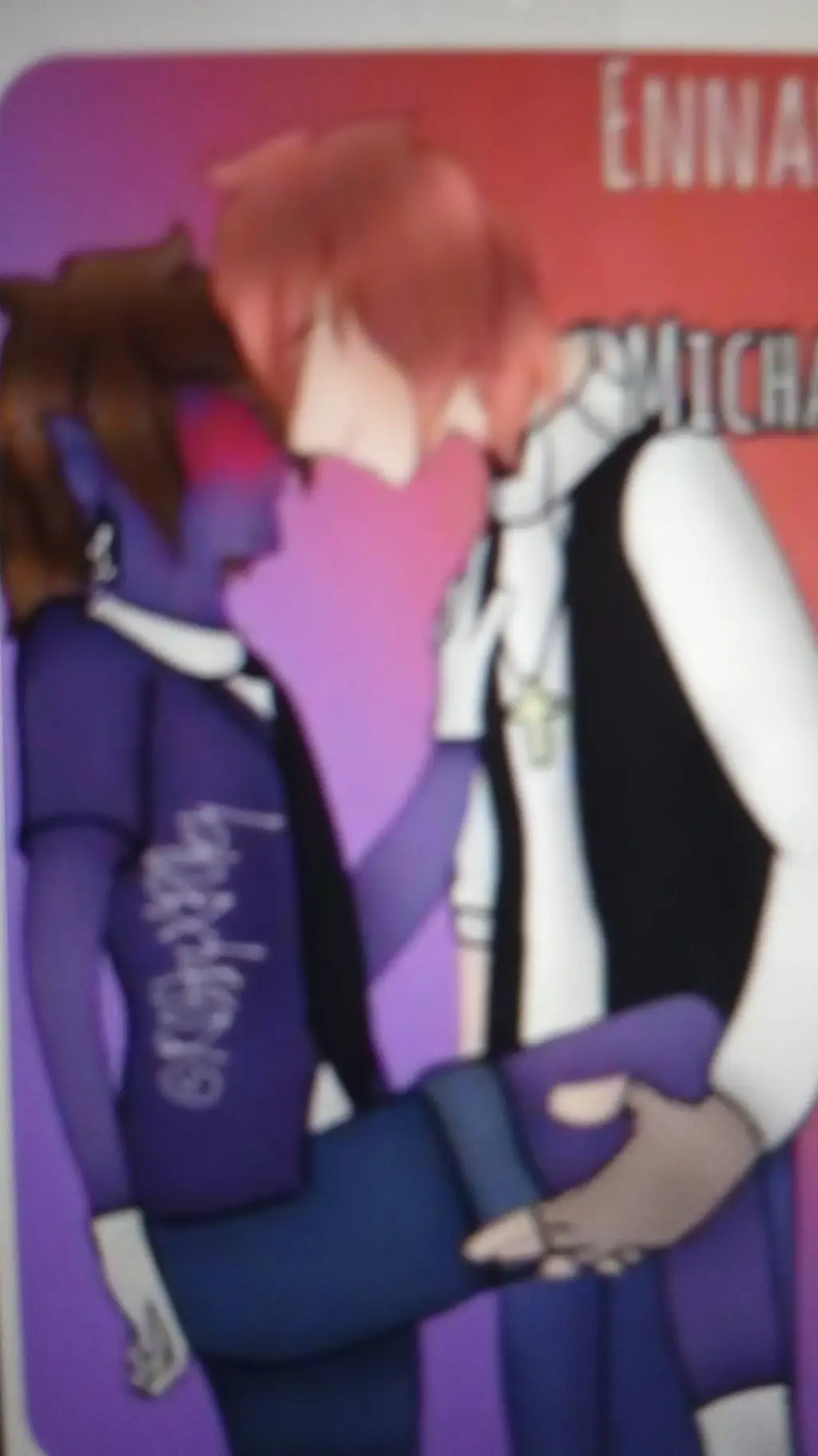 ai character: Noah/Ennard 🤍❤️💚💙🤡 background