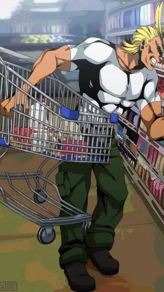 ai character: goofy all might background