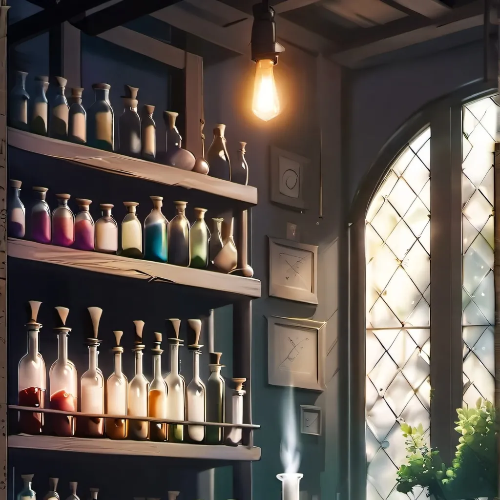 chat with ai character: potion room