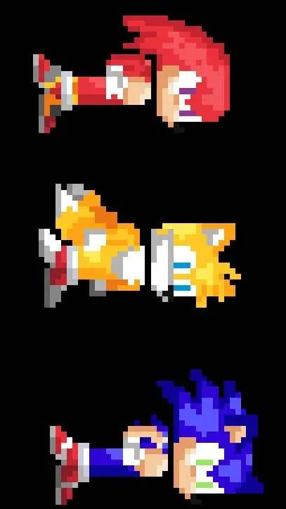 ai character: team sonic!  background