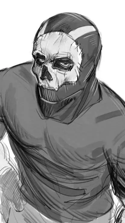 ai character: Simon Ghost Riley  background