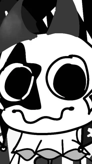 ai character: CLOWNZEE MY OC background