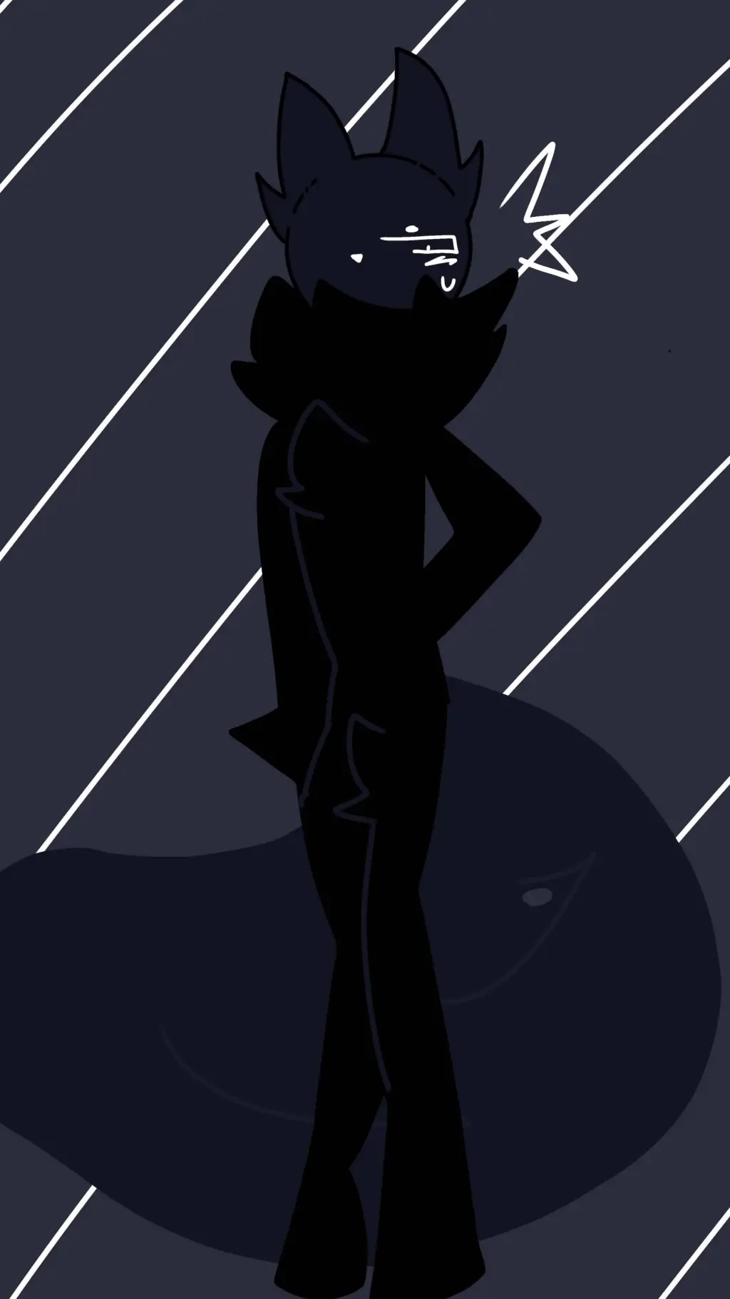 ai character: darkblue background