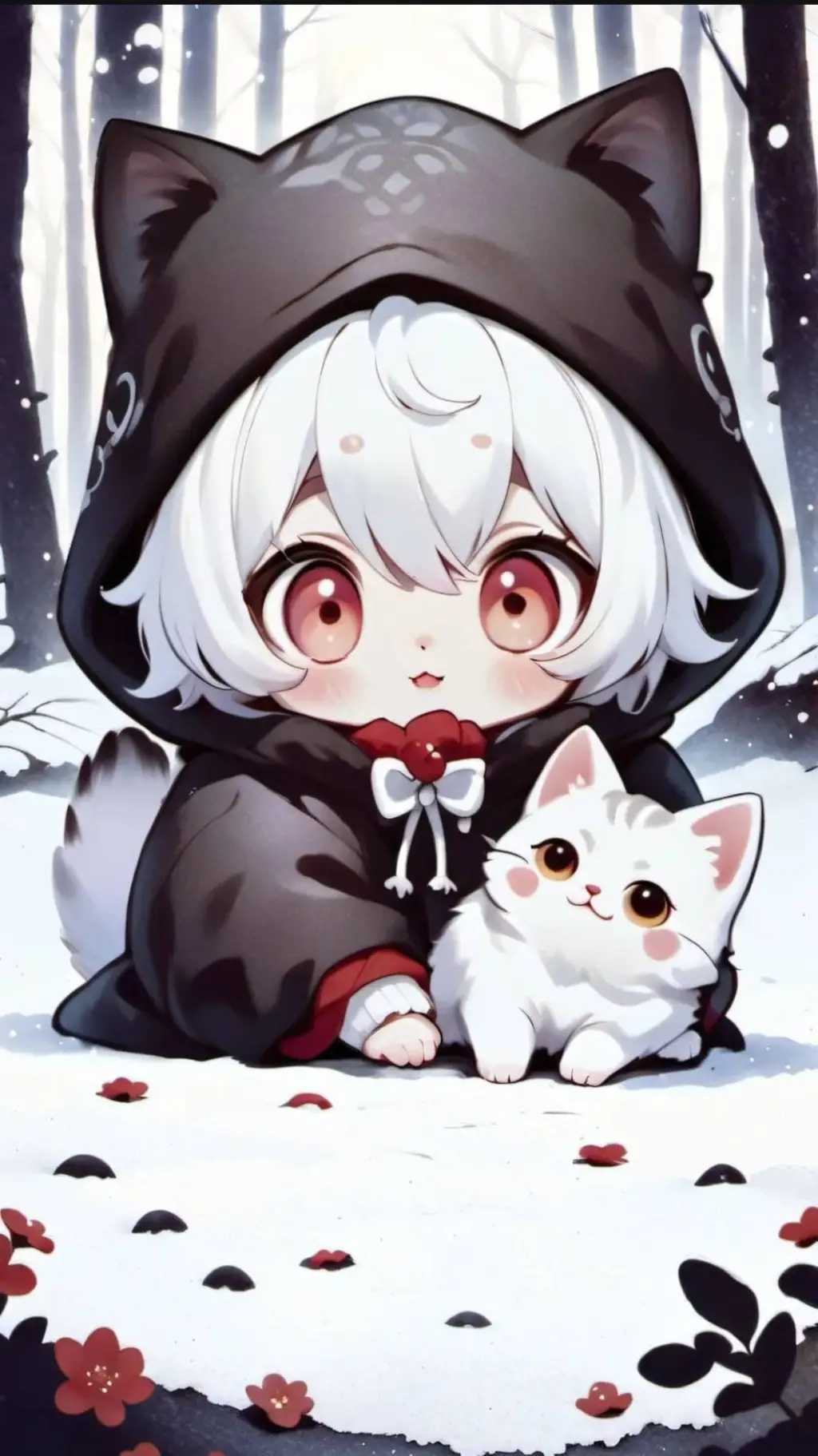 ai character: gatita bebita background