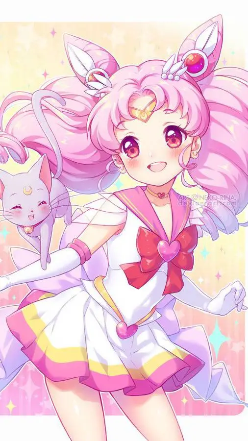 ai character: Chibi Moon  background