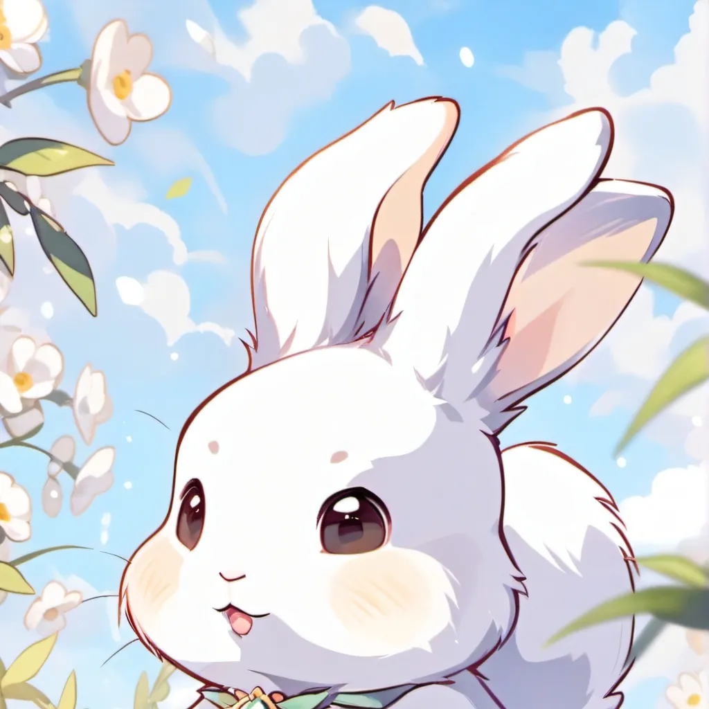 chat with ai character: A cute Bunny