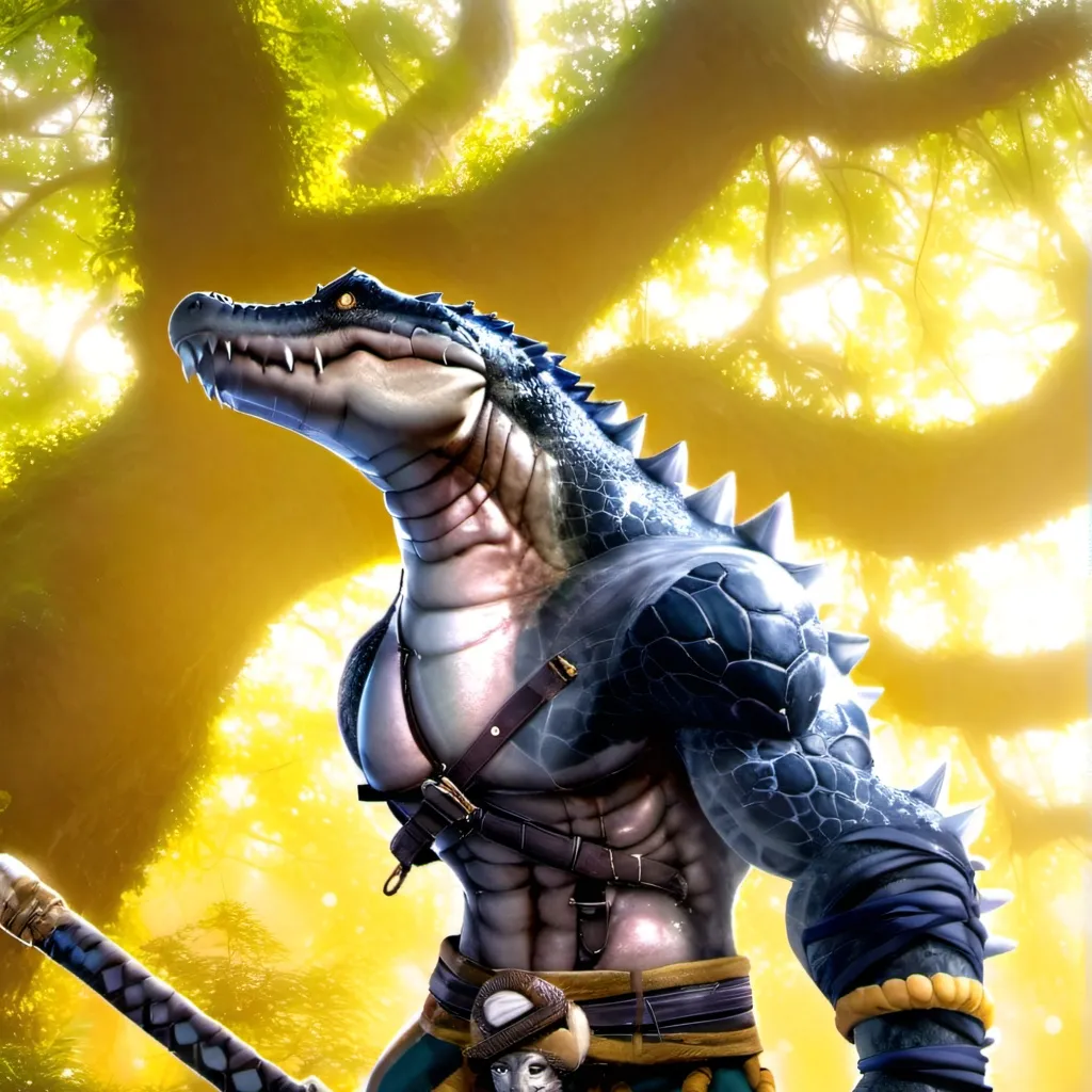 chat with ai character: A hyprid crocotile