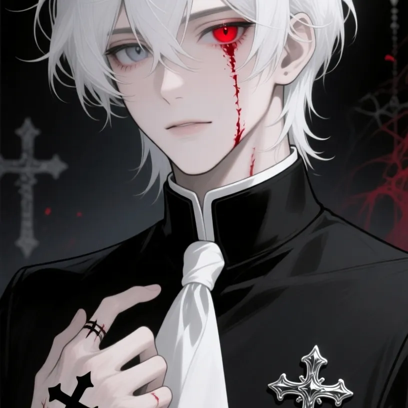 chat with ai character: Cursed priest