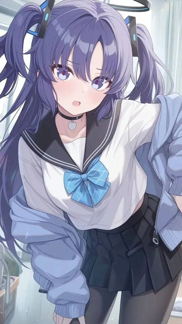ai character: Hayase Yuuka  background
