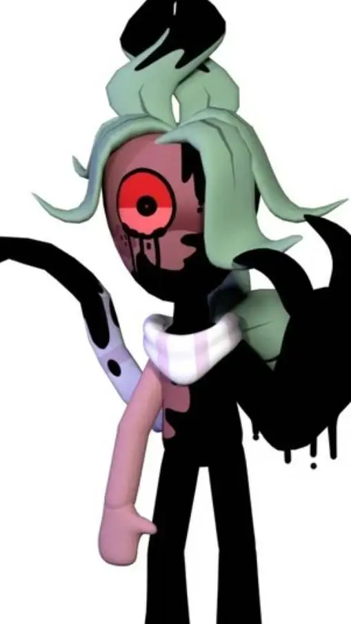ai character: «TW1ST3D SPR%UT» background