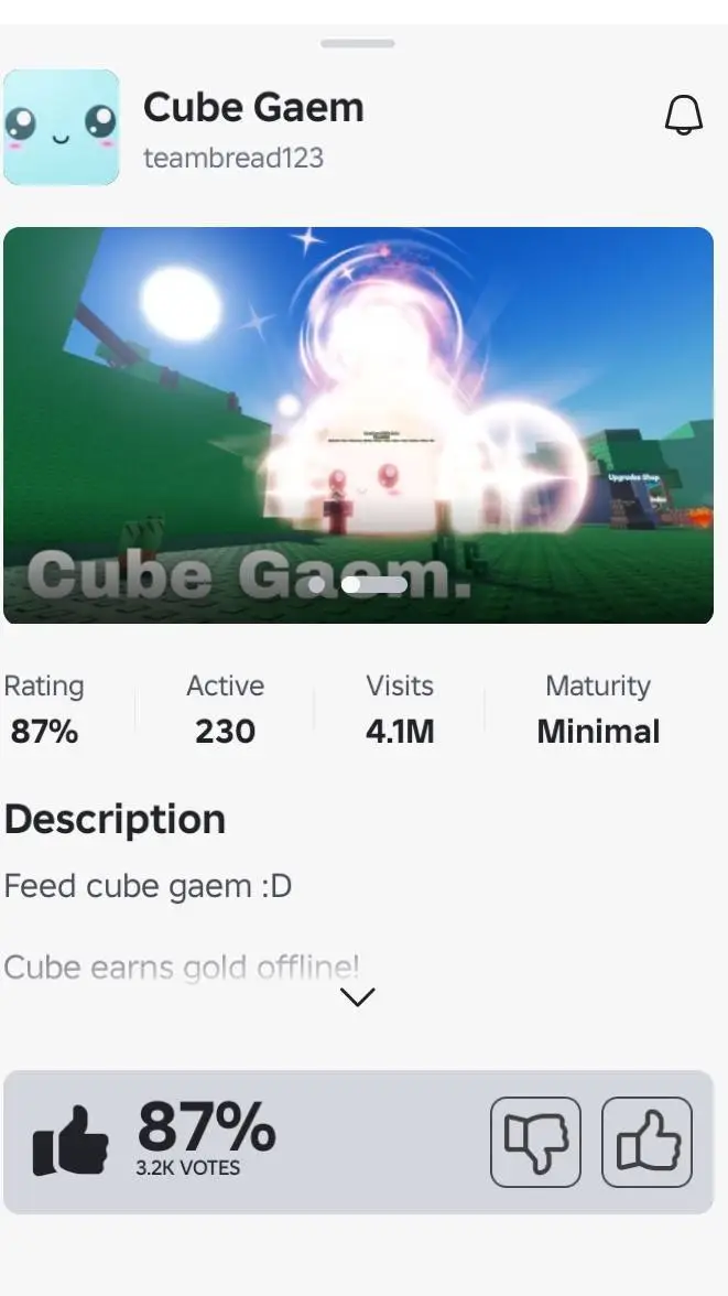 ai character: Cube Gaem background