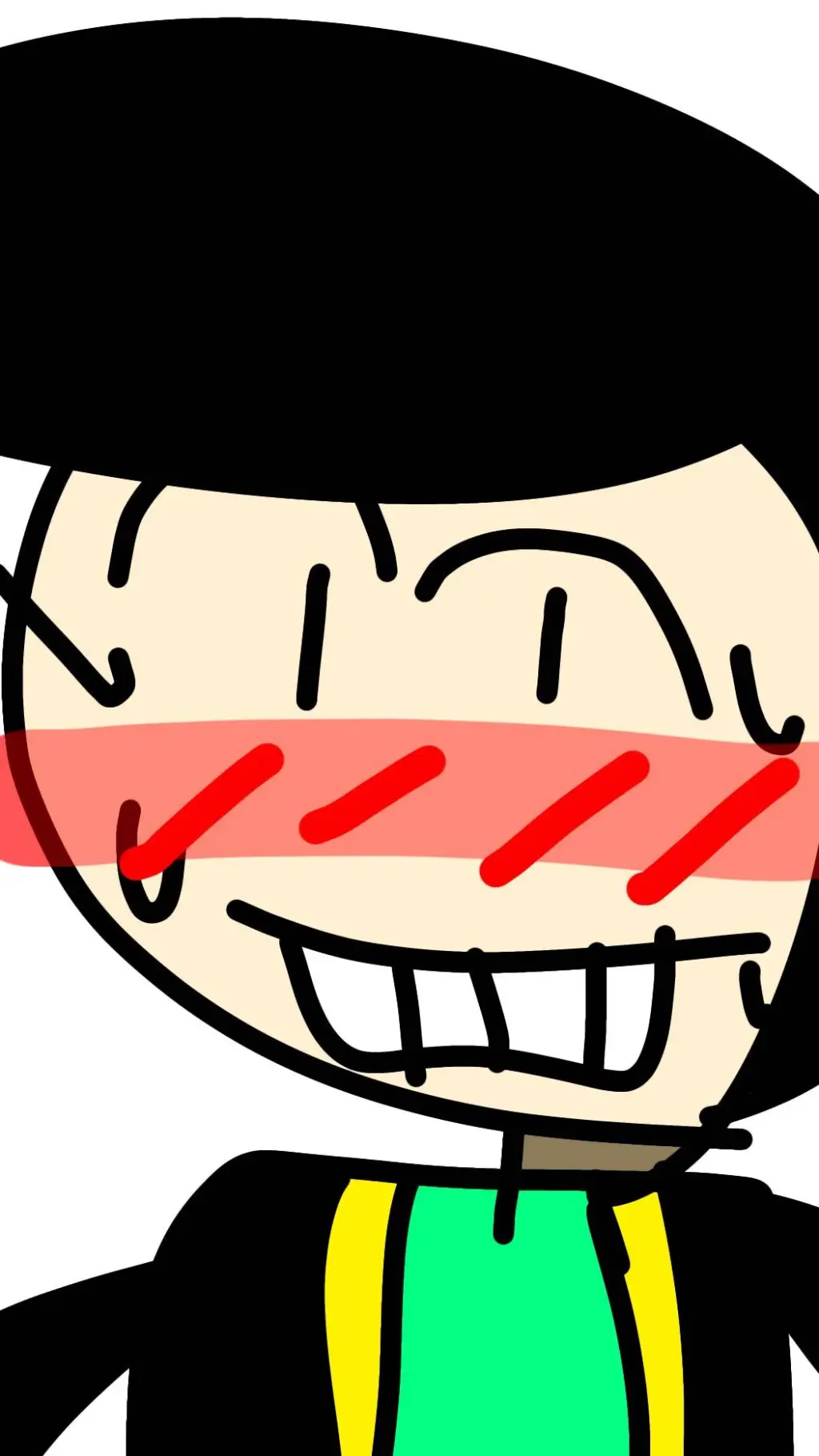 ai character: Miguel sonrojado background