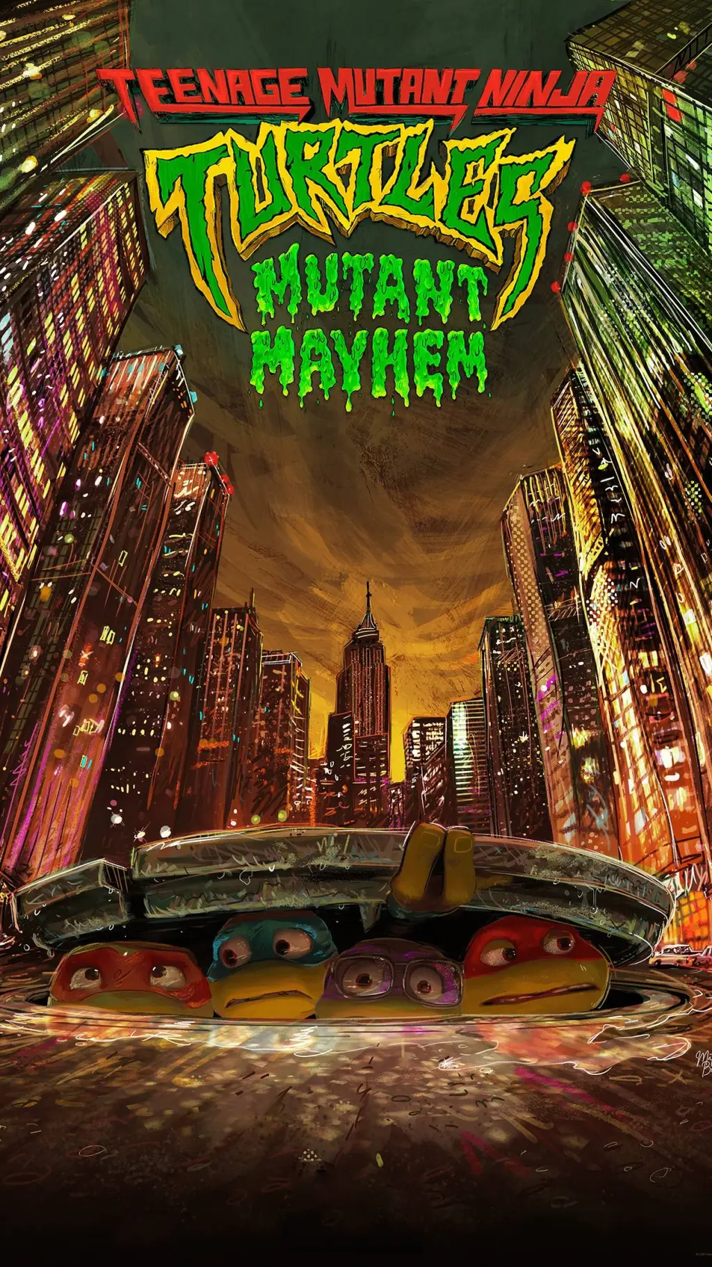 ai character: TMNT 2023 background