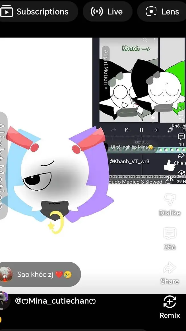 ai character: Minas break up...  background