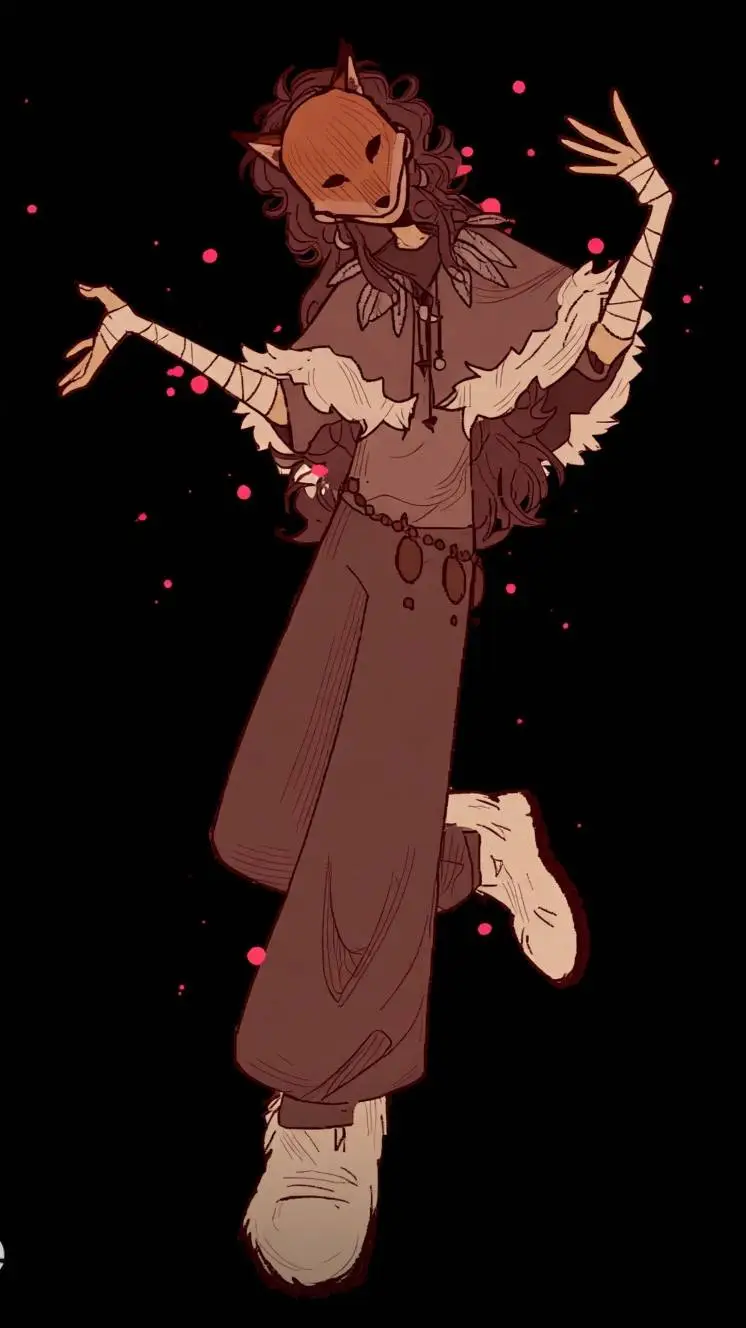 ai character: Rose-bud background