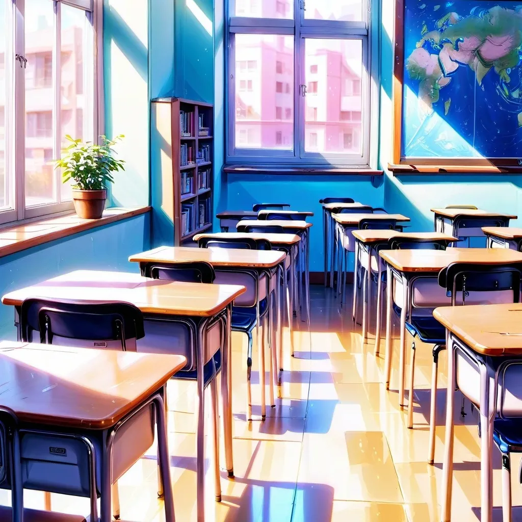 chat with ai character: classroom