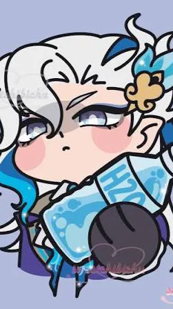 ai character: Neuvillette  background