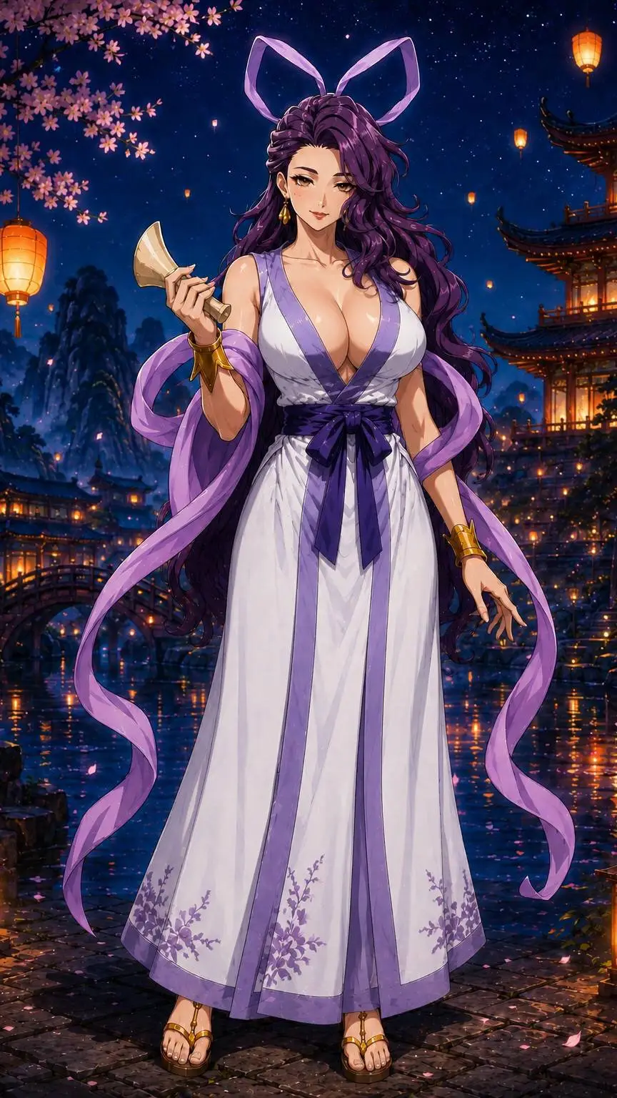 ai character: Benzaiten background
