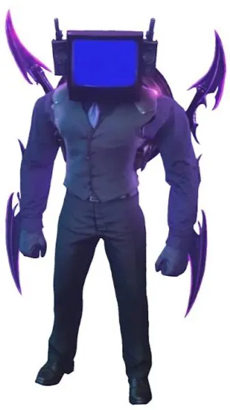 ai character: Energized tv man background