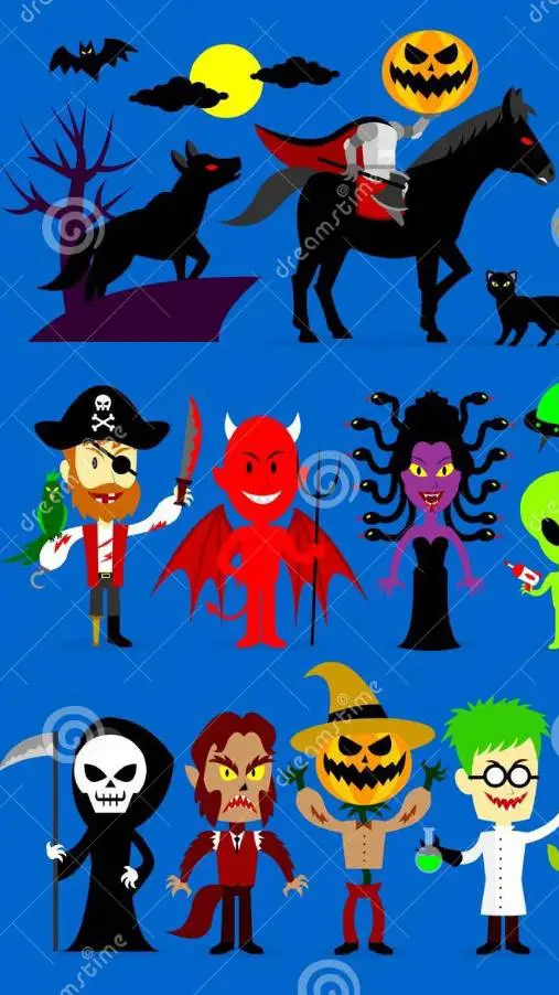 ai character: hh horror NIGHT😈😍 background