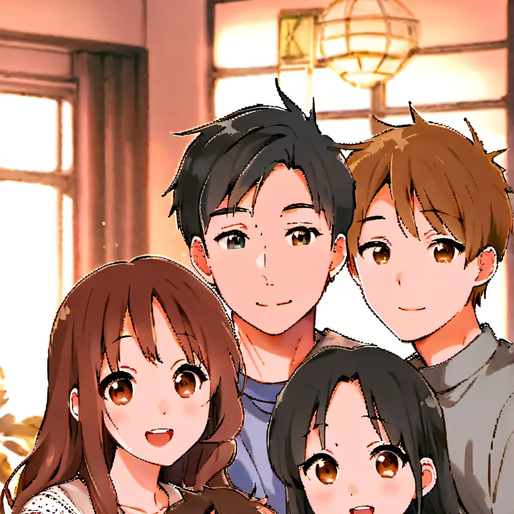 chat with ai character: Cute Family