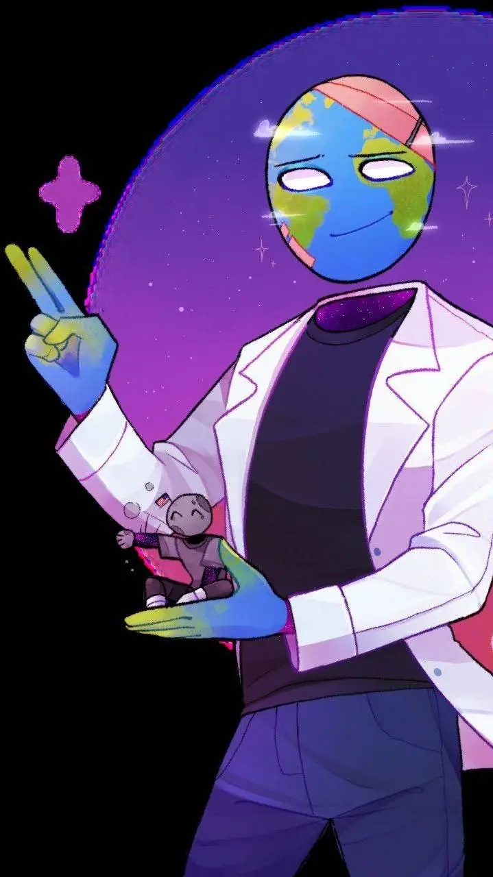 ai character: earth background