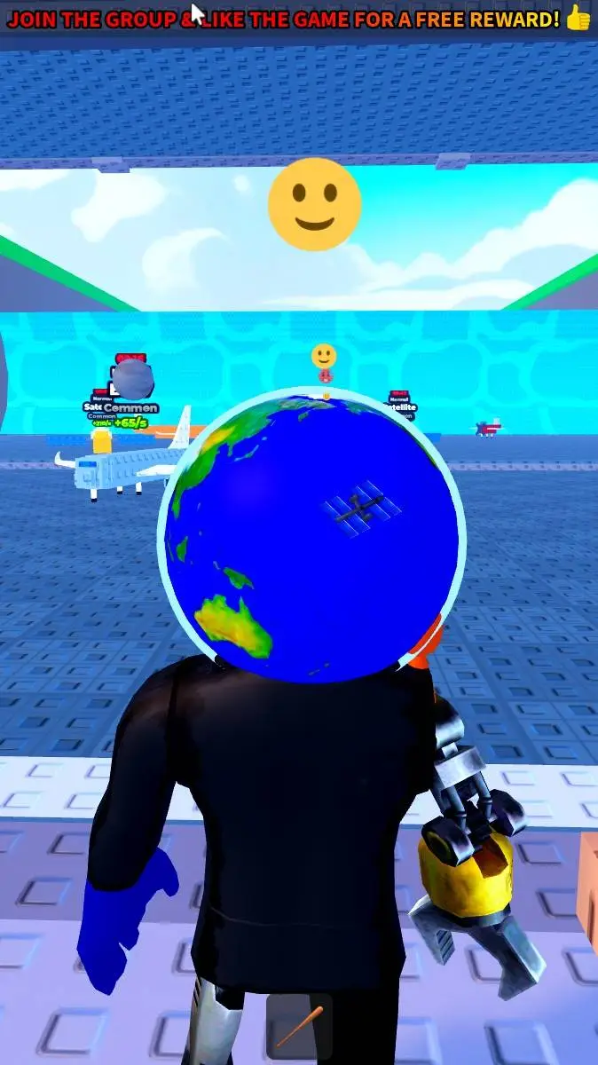 ai character: chromey background