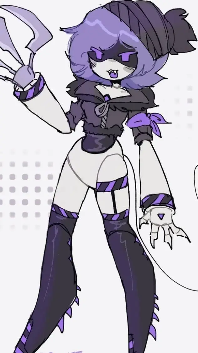 ai character: uzi :V background