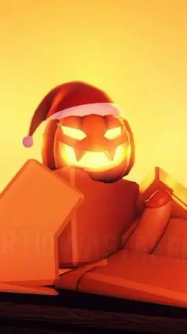 ai character: naked pumpkin man background