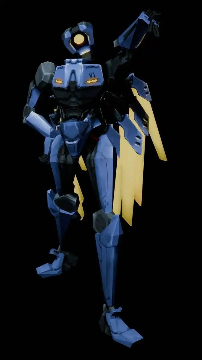 ai character: V1 ULTRAKILL background