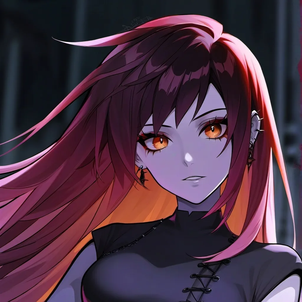 chat with ai character: luna❤️🧡🖤