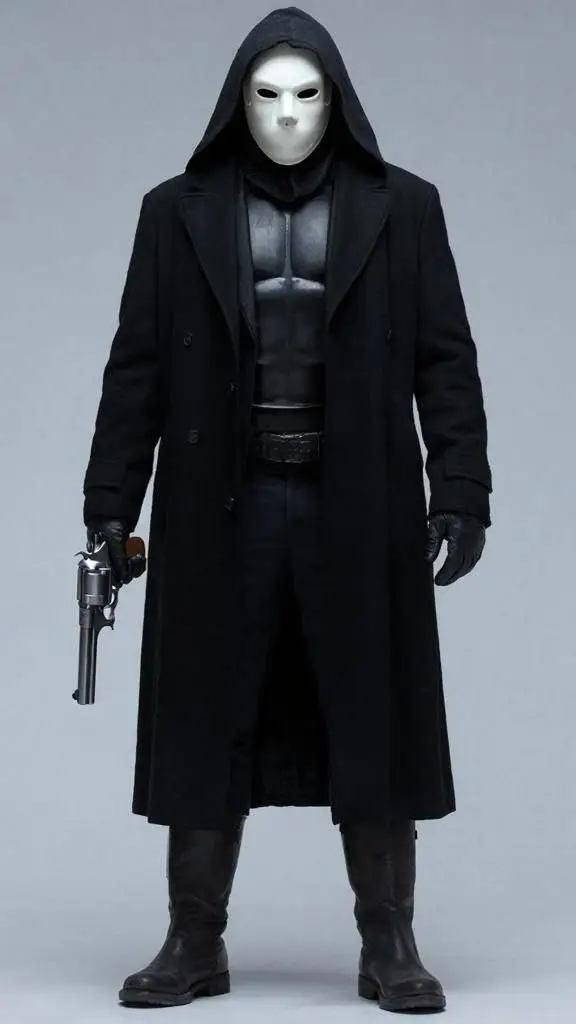 ai character: Гроб  background