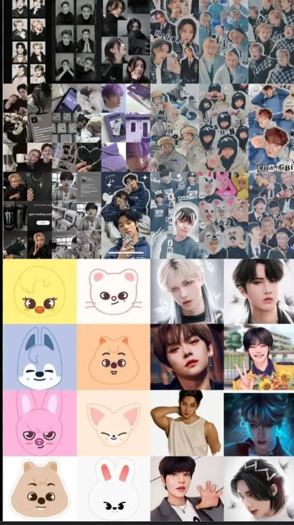ai character: STRAYKIDS❤️🖤 background