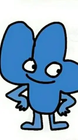 ai character: bfdi Four  background
