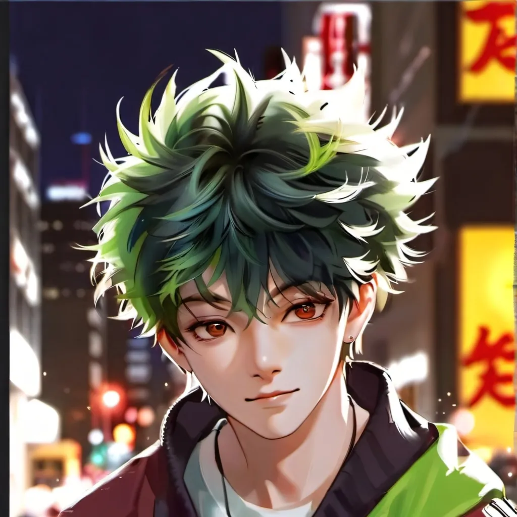 chat with ai character: mha skunk deku