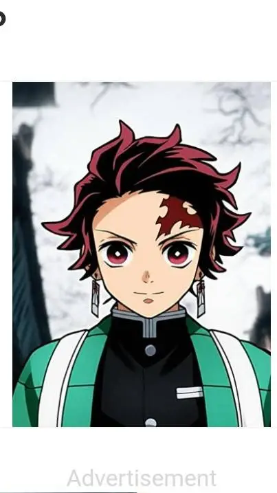 ai character: Tanjiro's 1st day. background