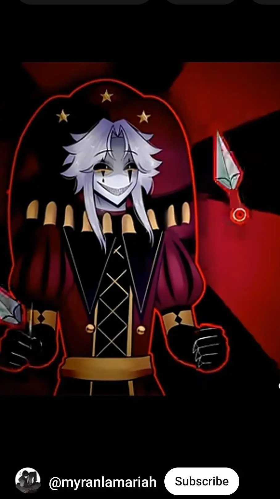 ai character: Pierrot accident background