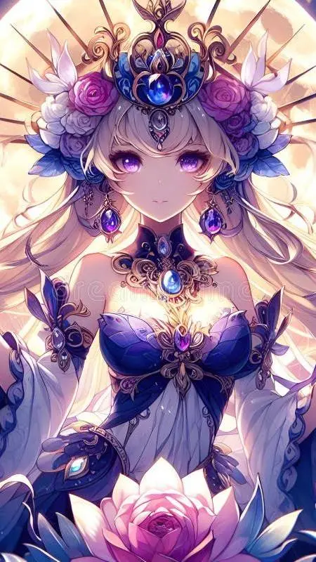 ai character: luna llena  background