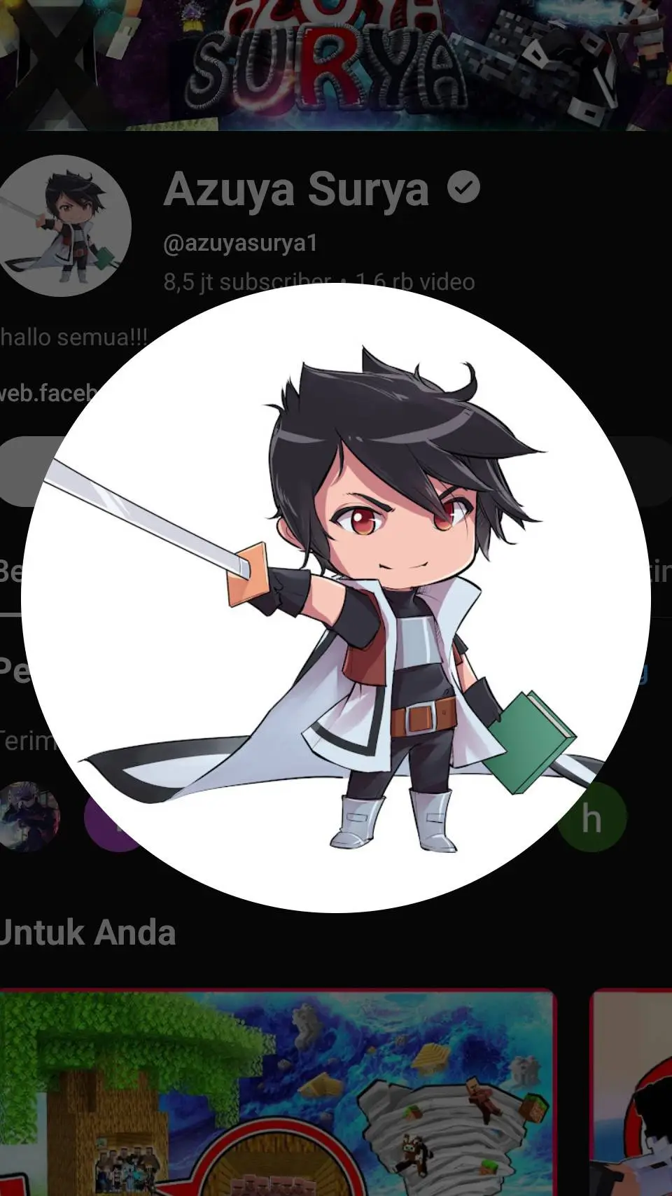 ai character: azuya dan temen  background
