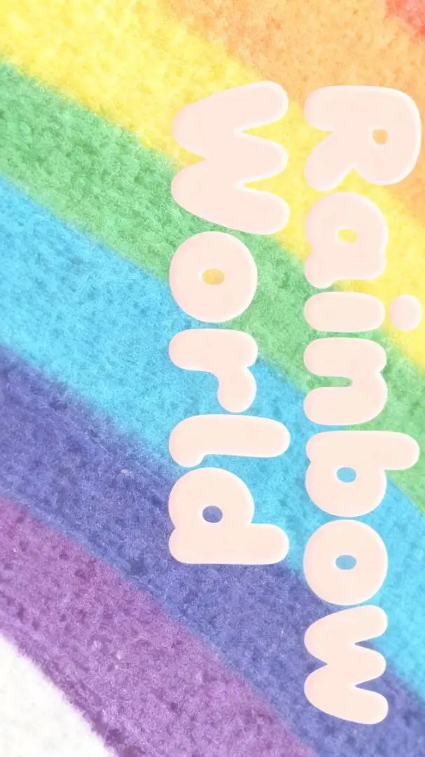 ai character: rainbow world background