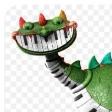 chat with ai character: Piano saurios