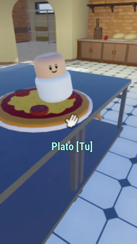 ai character: Pizzeria background