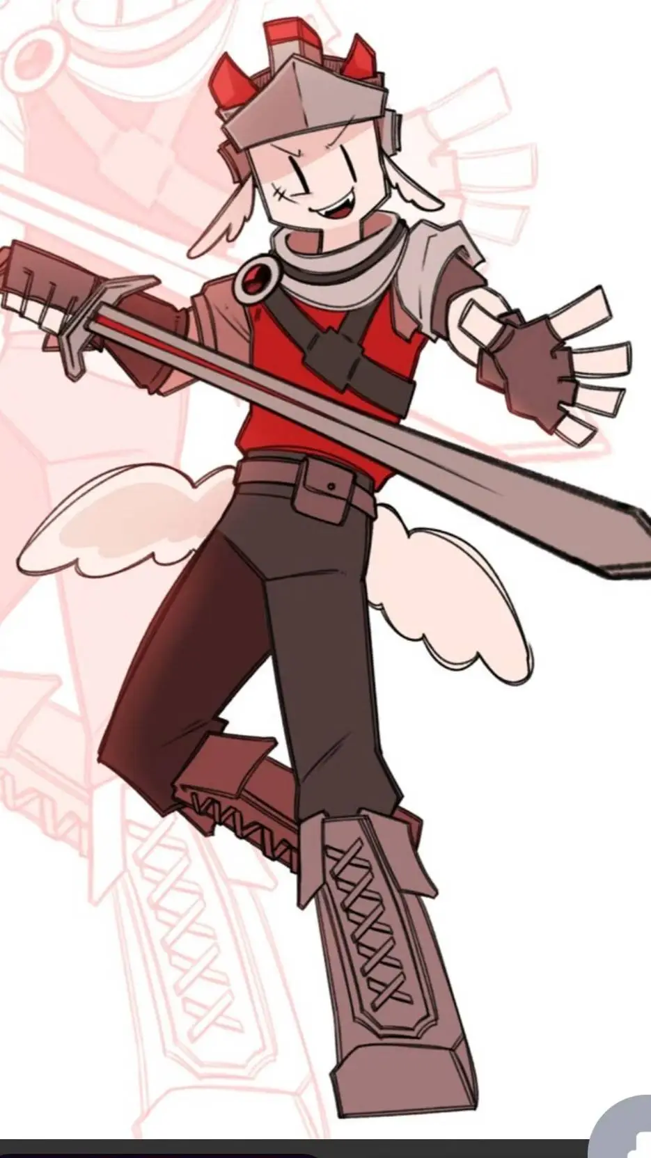 ai character: Sword background