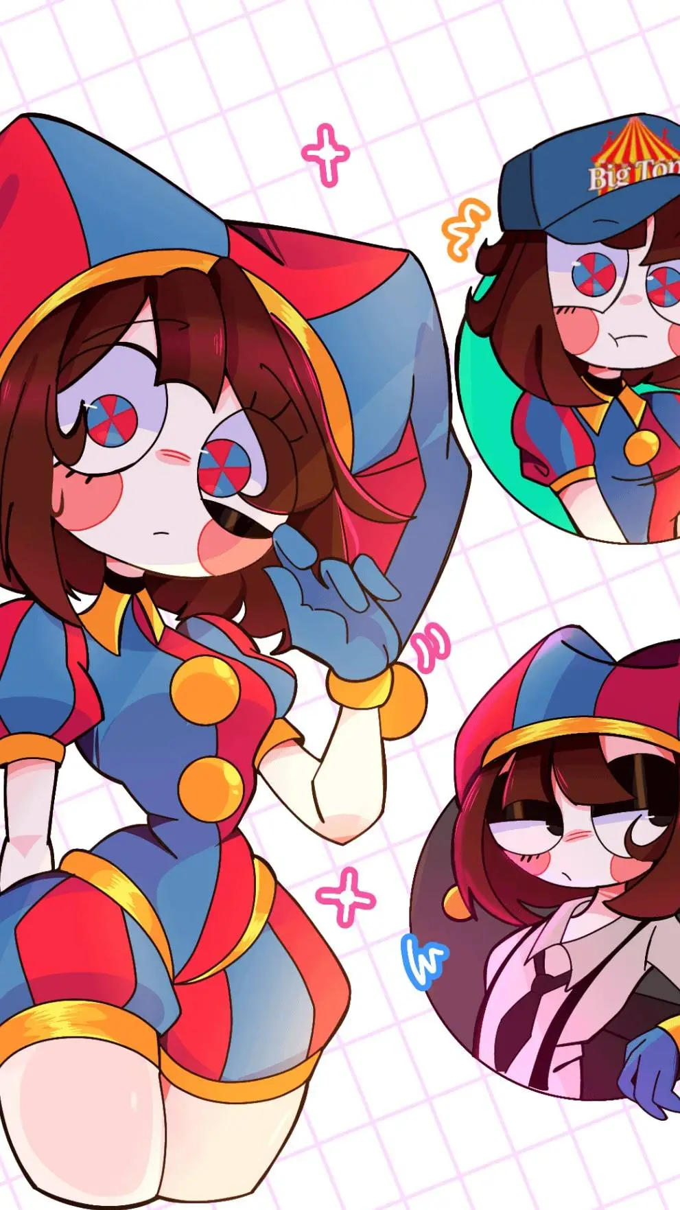 ai character: Pomni(TADC) background