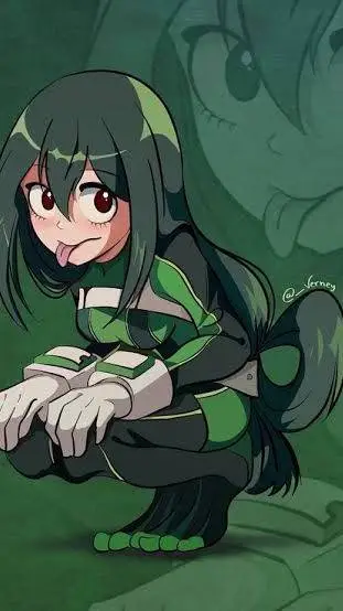 ai character: Tsuyu Asui background