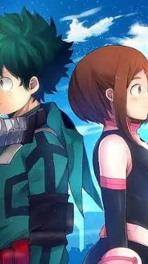ai character: uraraka x deku pl background