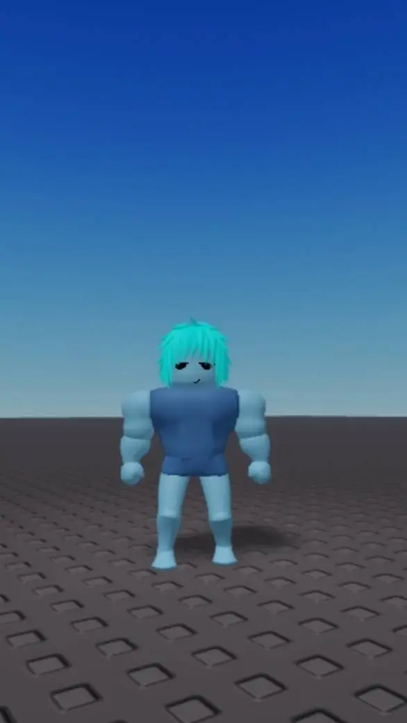 ai character: The turquoise man background